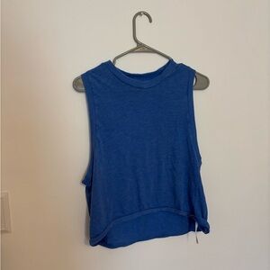 Free People Vibrant Blue Muscle Tee